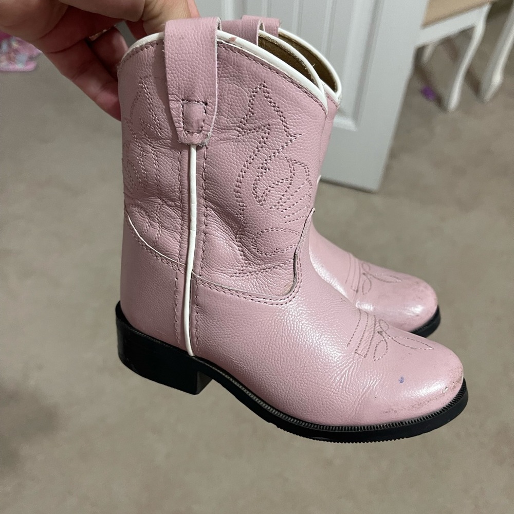 Toddler size 7 genuine Leather boots